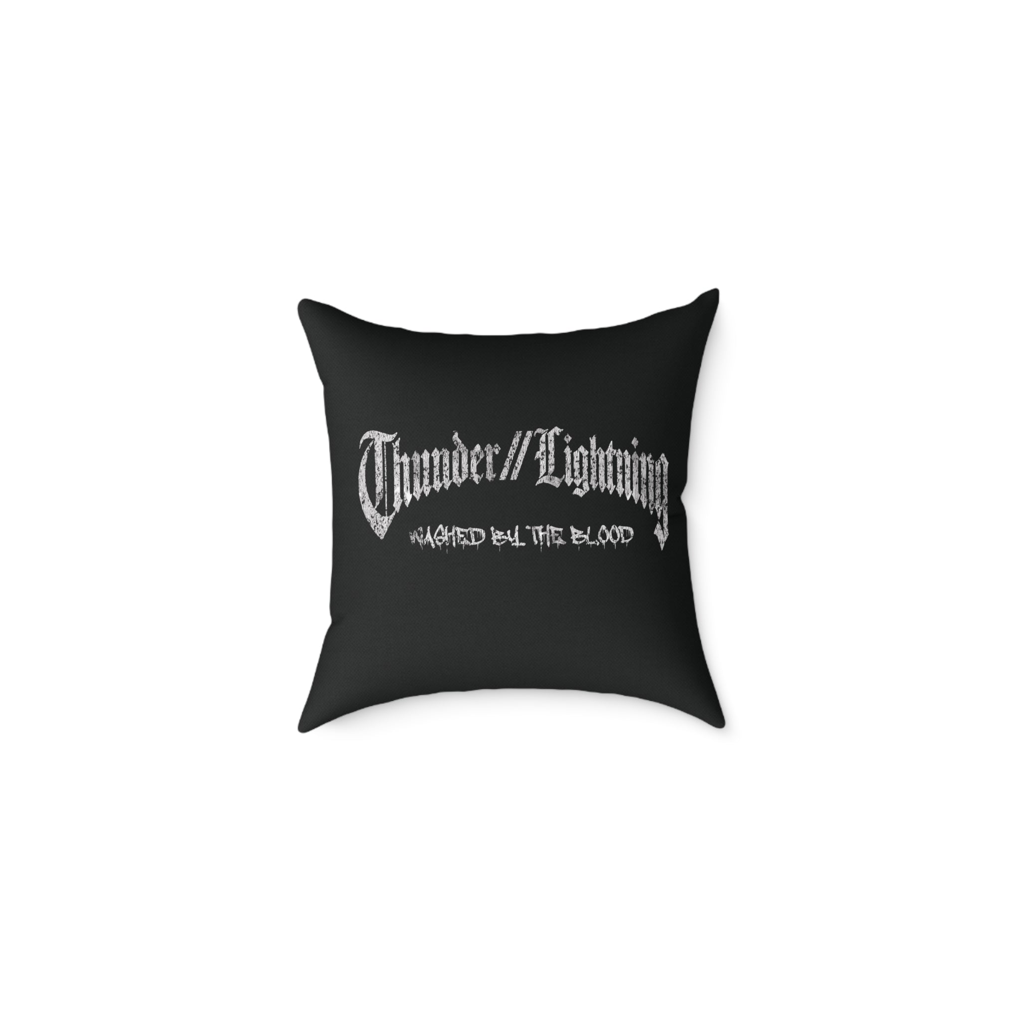 Thunder//Lightning | Square Poly Canvas Pillow